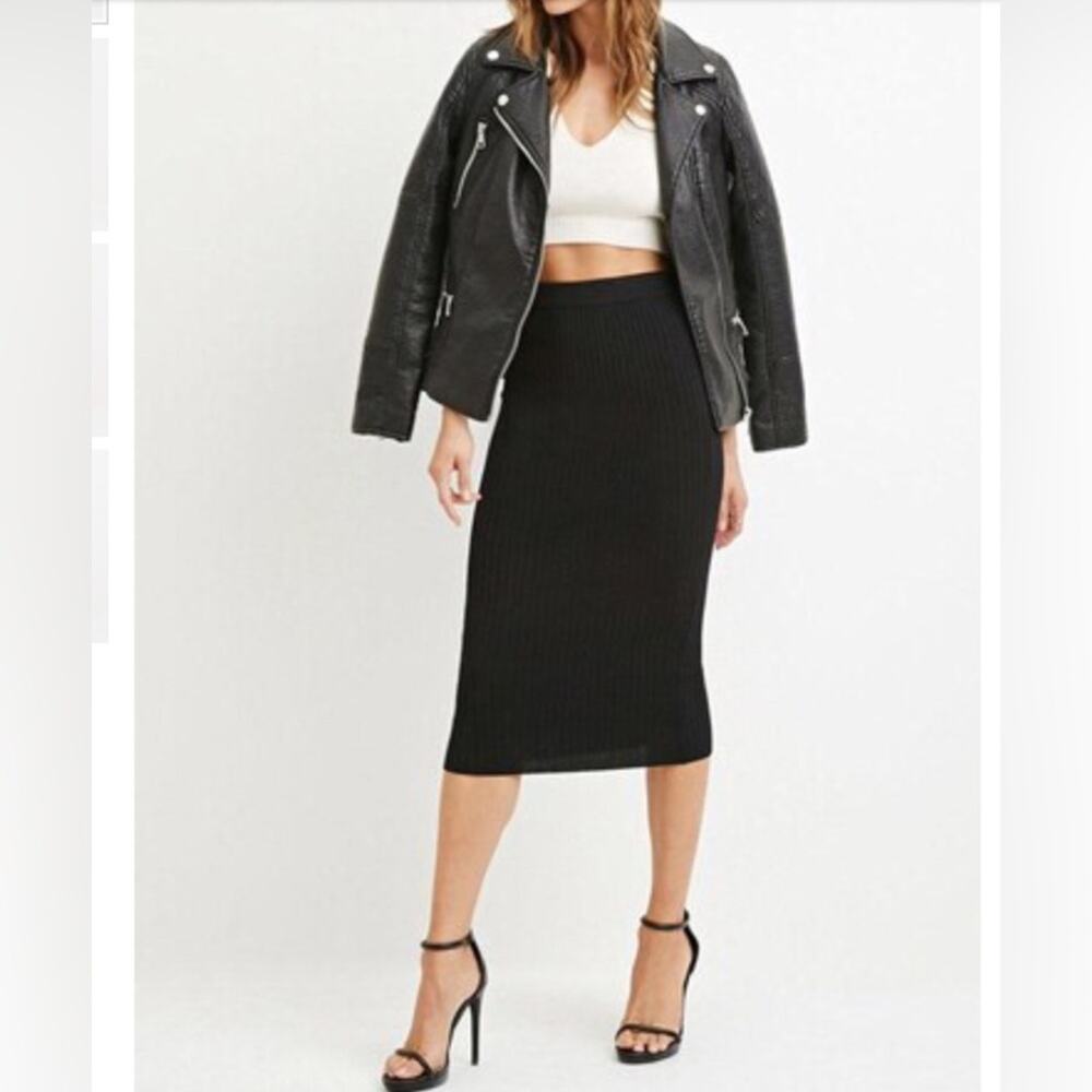 Bozzolo Ribbed knit Pencil Skirt